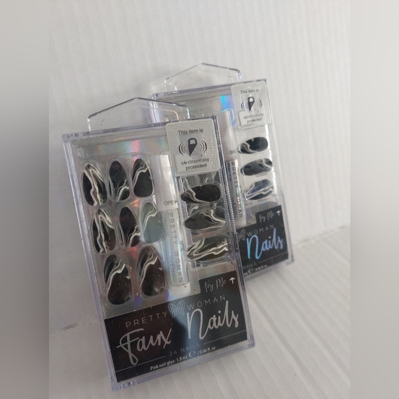 2pc Press ON Nails 24 Packs Each Halloween Nails Marble Nail Kit ( Bag B) - Picture 2 of 4